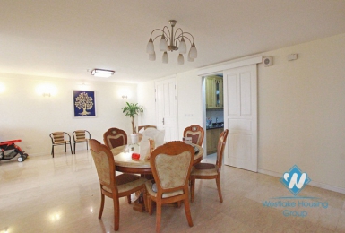 04 bedrooms spacious apartment for rent in Ciputra area, Tay Ho, Hanoi